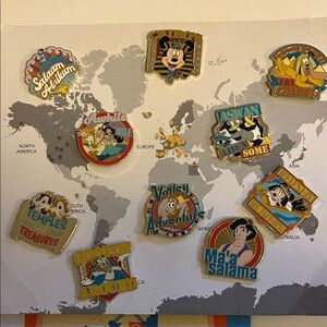 Disney Egypt Themed Pin Collection